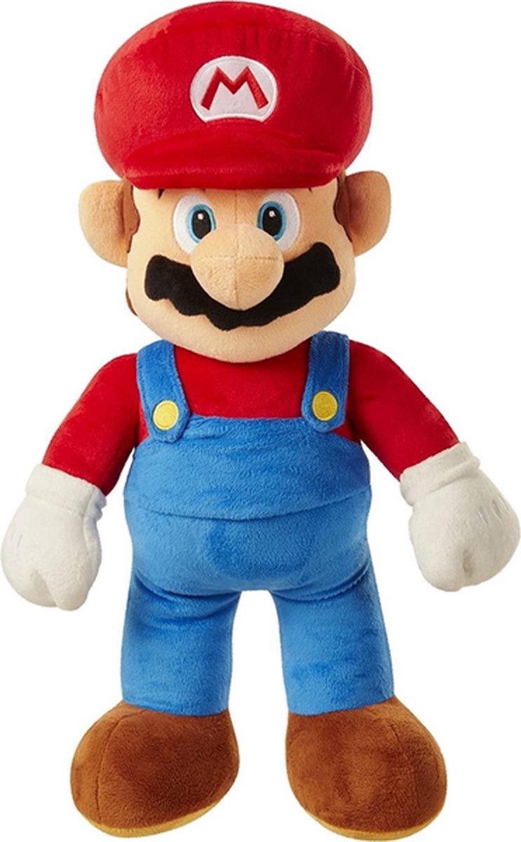 Super Mario Bros Pluche Knuffel XXL 85 cm groot | Nintendo Super Mario Bros| Grote XL Plush speelgoed | Bekend van Mario Lego en Mario Kart | Speelgoed knuffelpop voor kinderen jongens meisjes | Luigi, Yoshi, Peach, Donkey Kong, Toad